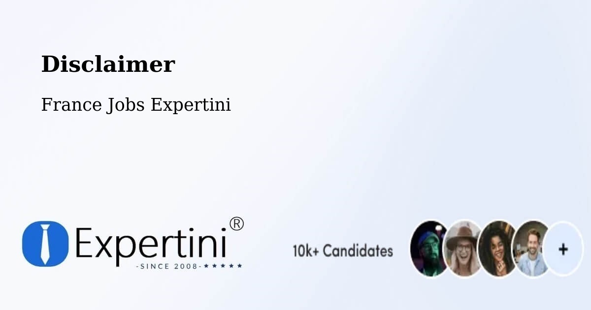 Disclaimer – Autun - France Jobs Expertini